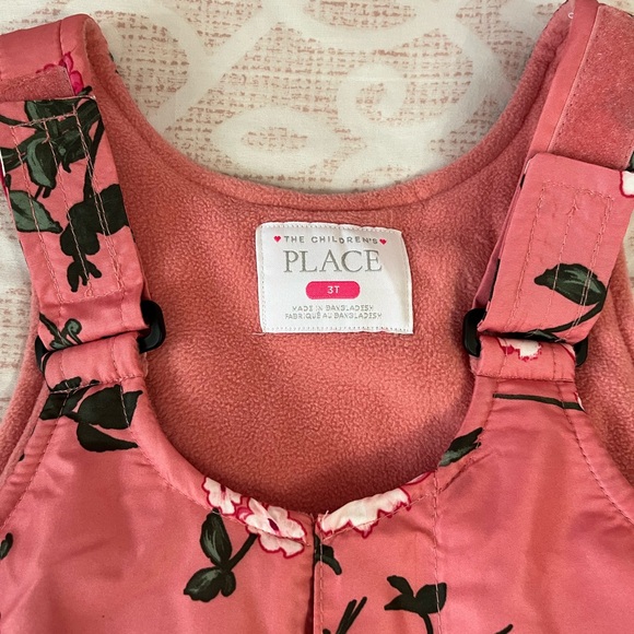 The Children's Place Pink Floral Puffer Jacket - Picture 4 of 4